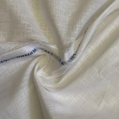 German Linen Full White Fabric