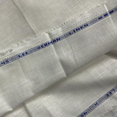 German Linen Full White Fabric