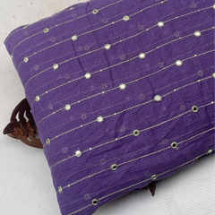 Kota Doria with embroidery fabric