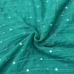 Kota Doria with embroidery fabric