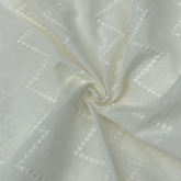 Men Shirts Cotton Cream Dobby Fabric