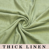 Linen Pista Green Fabric