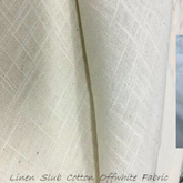 Linan Slub Offwhite Cotton Fabric