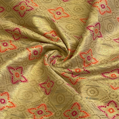 Chanderi Silk Printed Fabric