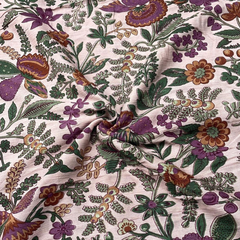 Rayon Crep Printed Fabric