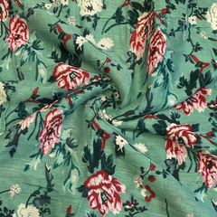 Rayon Crep Printed Fabric