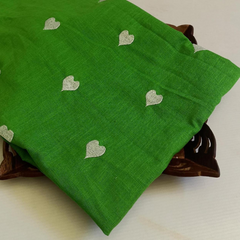 Cotton with embroidery work fabric