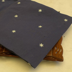 Cotton with embroidery work fabric