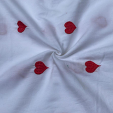 Cotton with embroidery work fabric