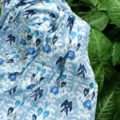 Cotton Lurex Printed Fabric