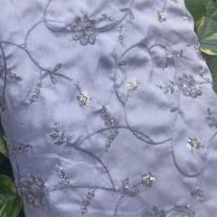 Georgette with embroidery work fabric