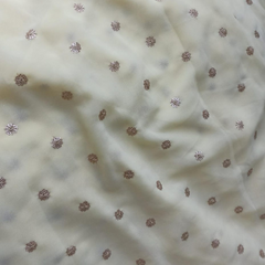 Georgette with embroidery work fabric