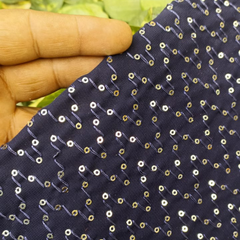 Georgette with embroidery work fabric