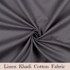 Linen Khadi Cotton Gray Fabric