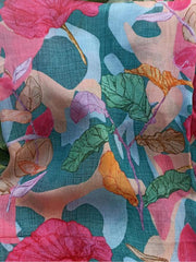 Chinon Silk Printed Fabric