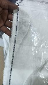 Linen Full White Fabric