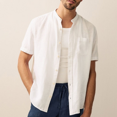 Crystal fashion Linen Full White Fabric