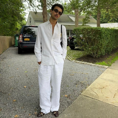 Linen Full White Fabric