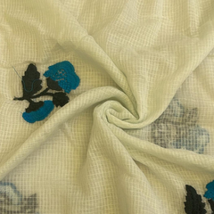 Kota Doria with embroidery fabric