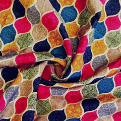 Muslin Silk Printed Fabric