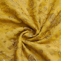 Georgette with embroidery work fabric