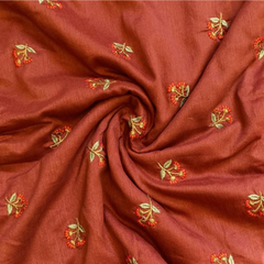 Georgette with embroidery work fabric