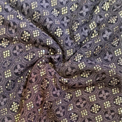 Georgette with embroidery work fabric