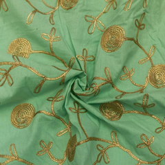 Georgette with embroidery work fabric