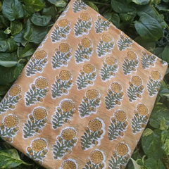 Hand block printed cotton