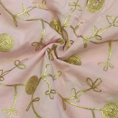 Georgette with embroidery work fabric