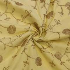 Georgette with embroidery work fabric