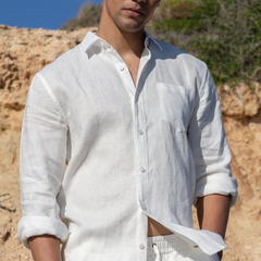 Belgiom Linen Full White Fabric