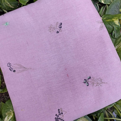 Cotton with embroidery work fabric