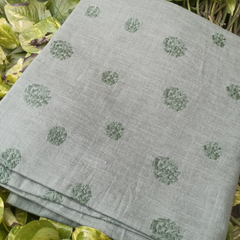 Cotton with embroidery work fabric