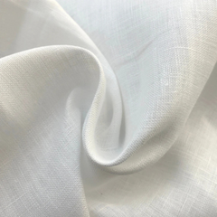 Crystal fashion Linen Full White Fabric