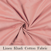 Linen Khadi Cotton Light pink Fabric