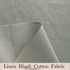 Linen Khadi Cotton Light Gray Fabric
