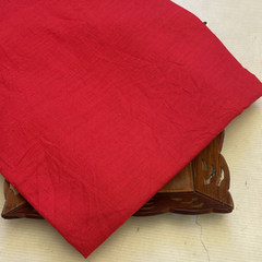 Linen Red cotton fabric