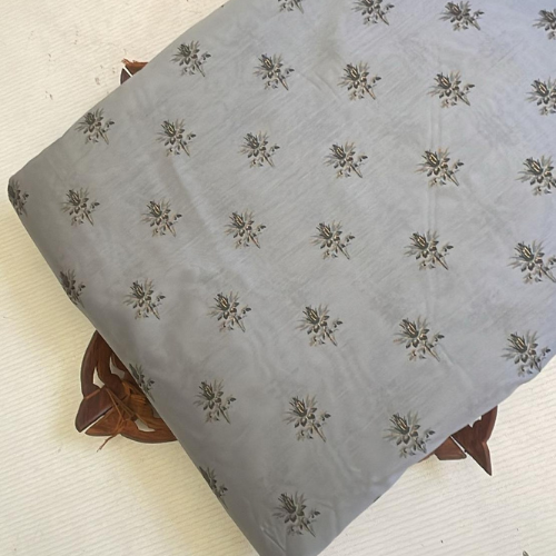 Chanderi Silk Printed Fabric