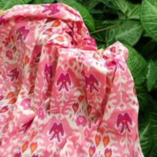 Cotton Lurex Printed Fabric