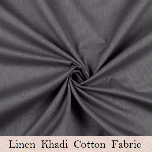 Linen Khadi Cotton Gray Fabric