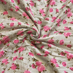 Cotton Printed Mulmul Fabric