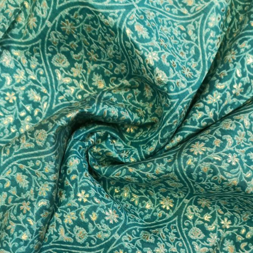 Muslin Silk Printed Fabric