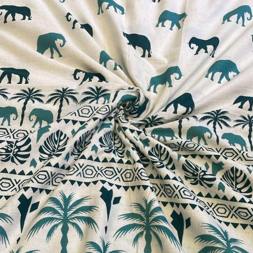 Khadi Cotton Printed Fabric