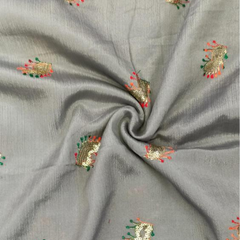 Georgette with embroidery work fabric