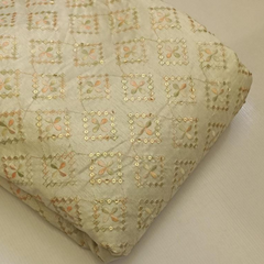 Georgette with embroidery work fabric