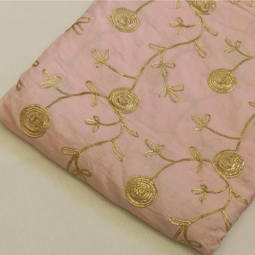 Georgette with embroidery work fabric