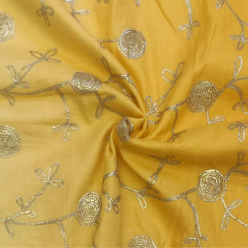 Georgette with embroidery work fabric