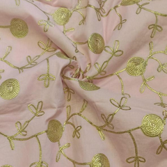 Georgette with embroidery work fabric
