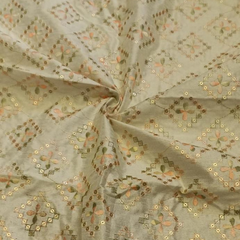 Georgette with embroidery work fabric